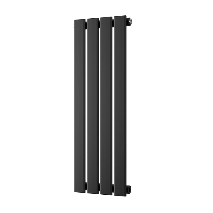 Typhoon - Black Designer Radiator H800mm x W272mm Single Panel - Feet Included