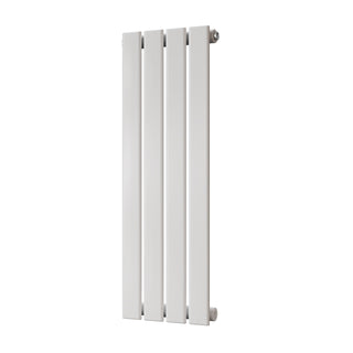 Typhoon gloss white single-panel designer radiator, 800mm high x 272mm wide
