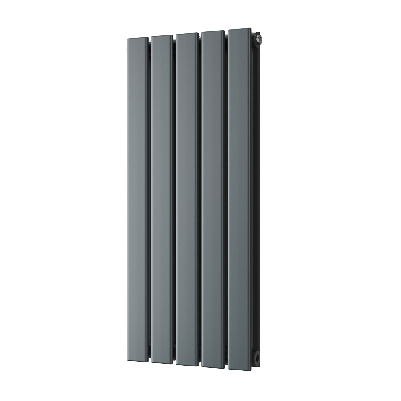 Typhoon - Anthracite Designer Radiator H800mm x W340mm Double Panel - Feet Included