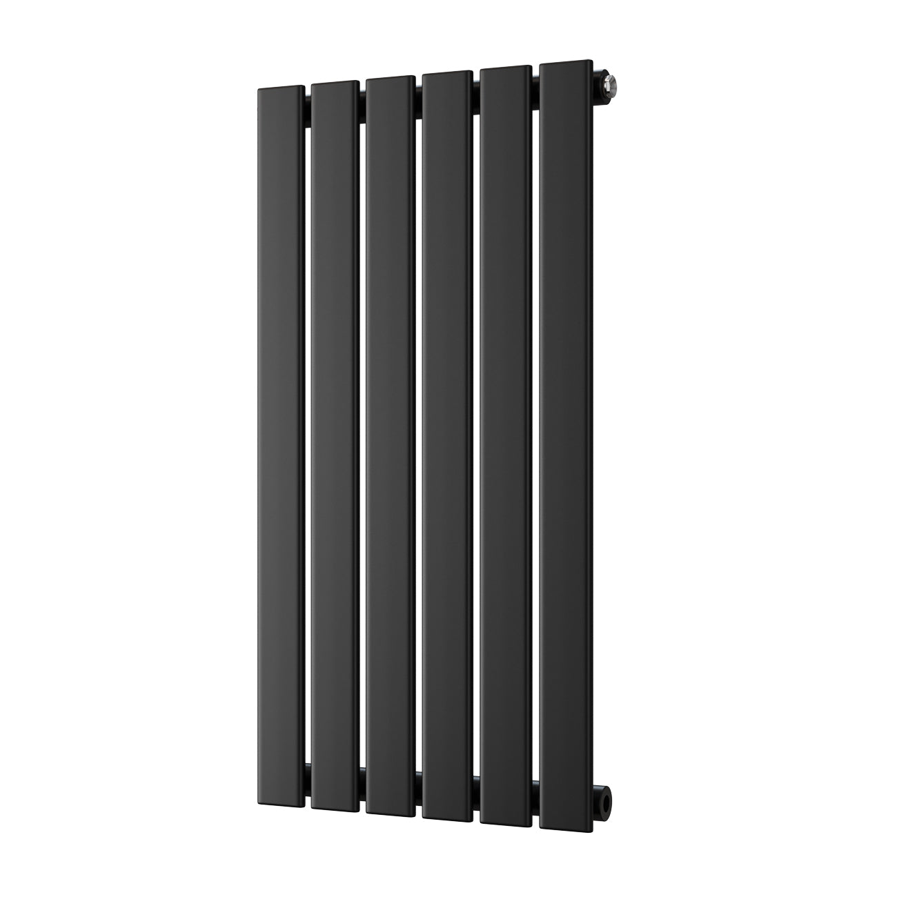 Typhoon - Black Designer Radiator H800mm x W408mm Single Panel - Feet Included