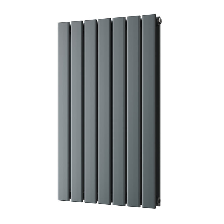 Typhoon - Anthracite Designer Radiator H800mm x W476mm Double Panel - Feet Included