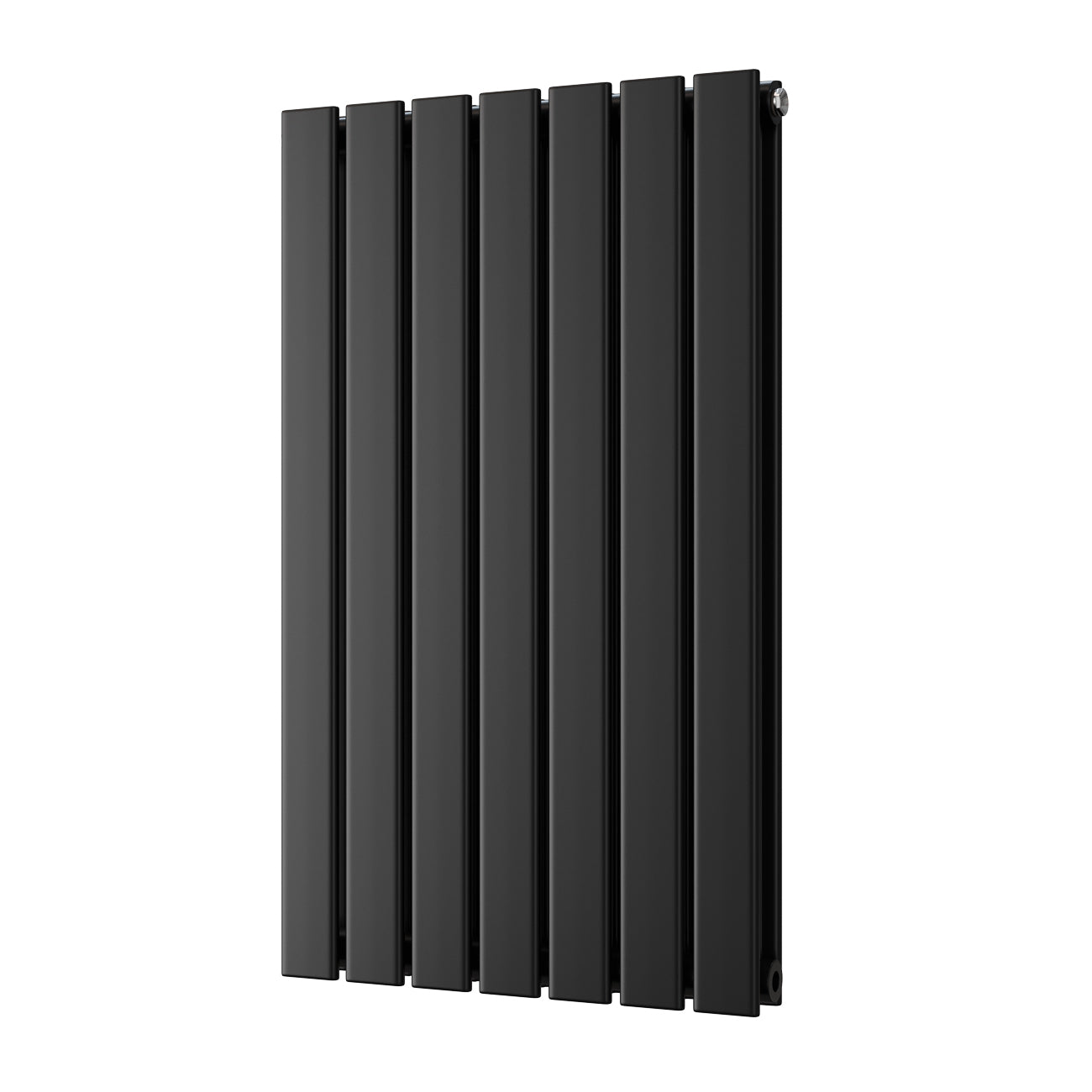 Typhoon - Black Designer Radiator H800mm x W476mm Double Panel - Feet Included