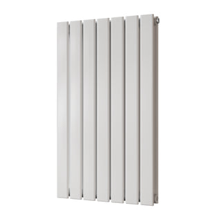 Typhoon gloss white double-panel designer radiator, 800mm high x 476mm wide