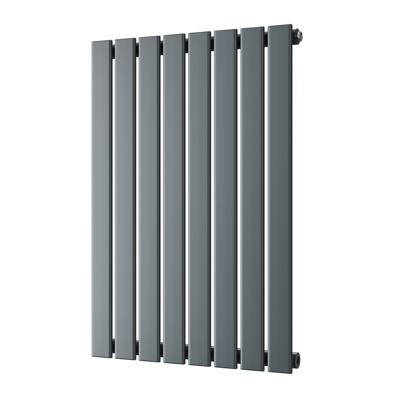 Typhoon - Anthracite Designer Radiator H800mm x W544mm Single Panel - Feet Included