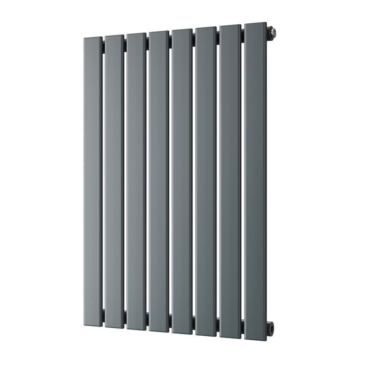 Typhoon - Anthracite Designer Radiator H800mm x W544mm Single Panel - Feet Included