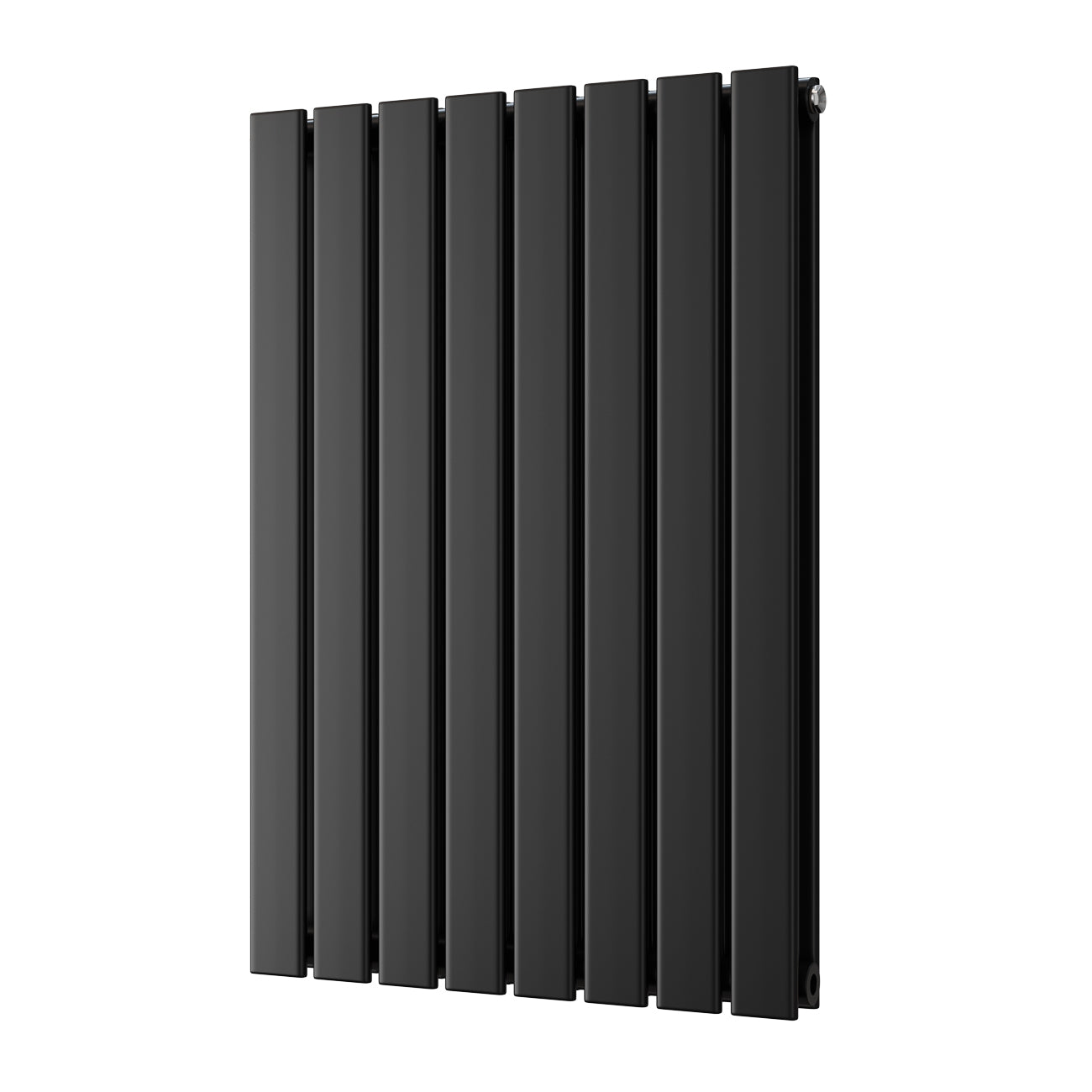 Typhoon - Black Designer Radiator H800mm x W544mm Double Panel - Feet Included