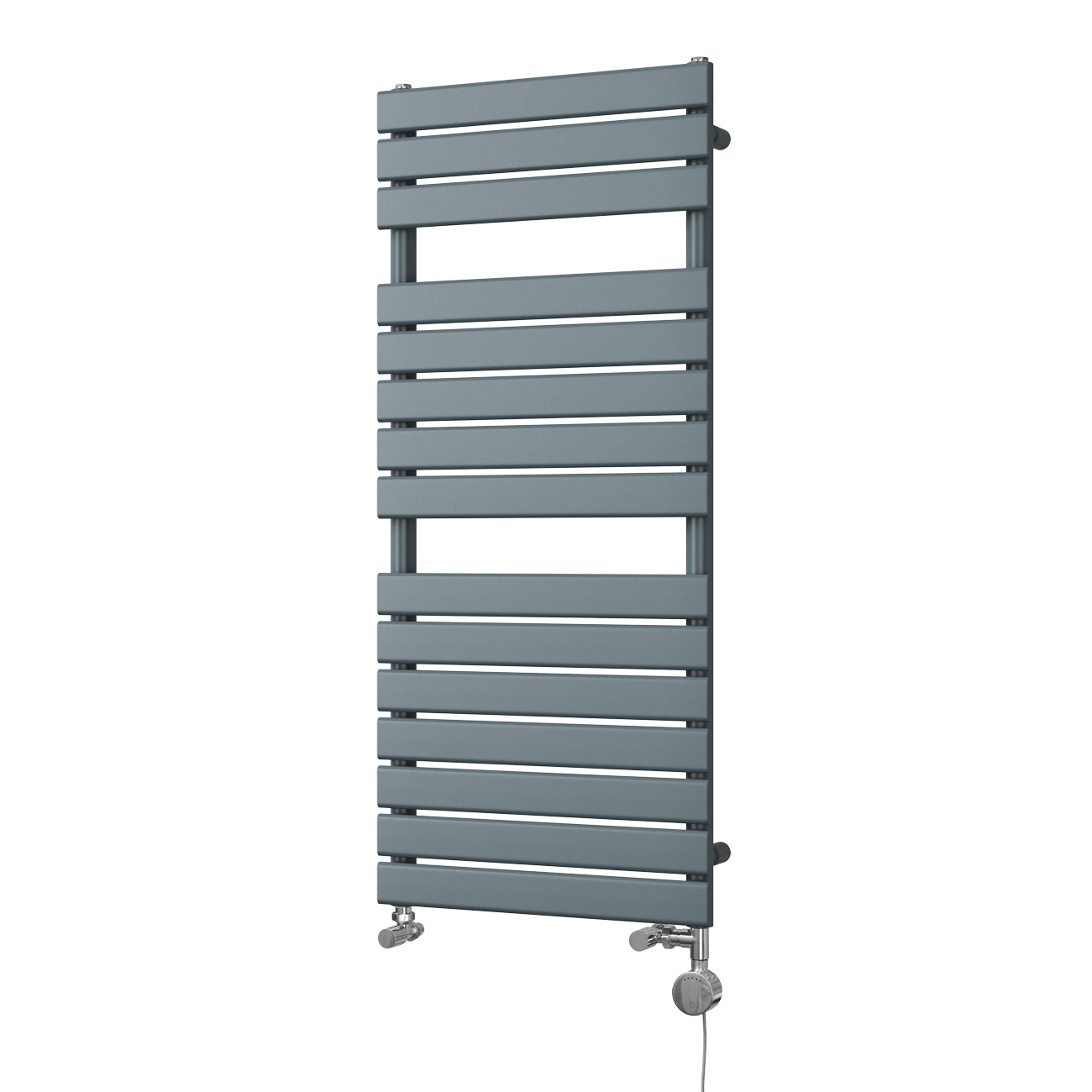 Typhoon - Anthracite Dual Fuel Towel Rail H1156mm x W500mm Thermostatic