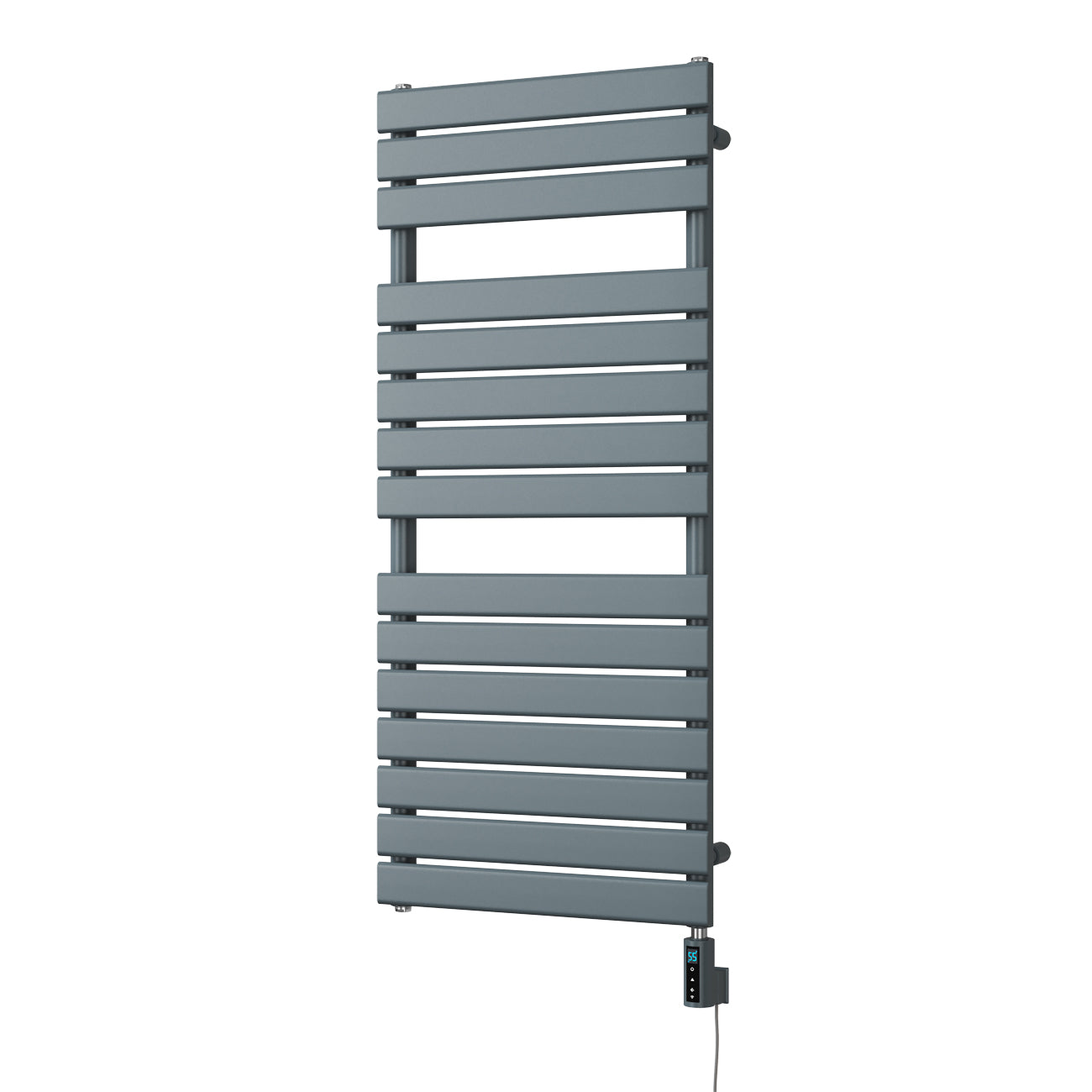Typhoon - Anthracite Electric Towel Rail H1156mm x W500mm 600w Thermostatic WIFI