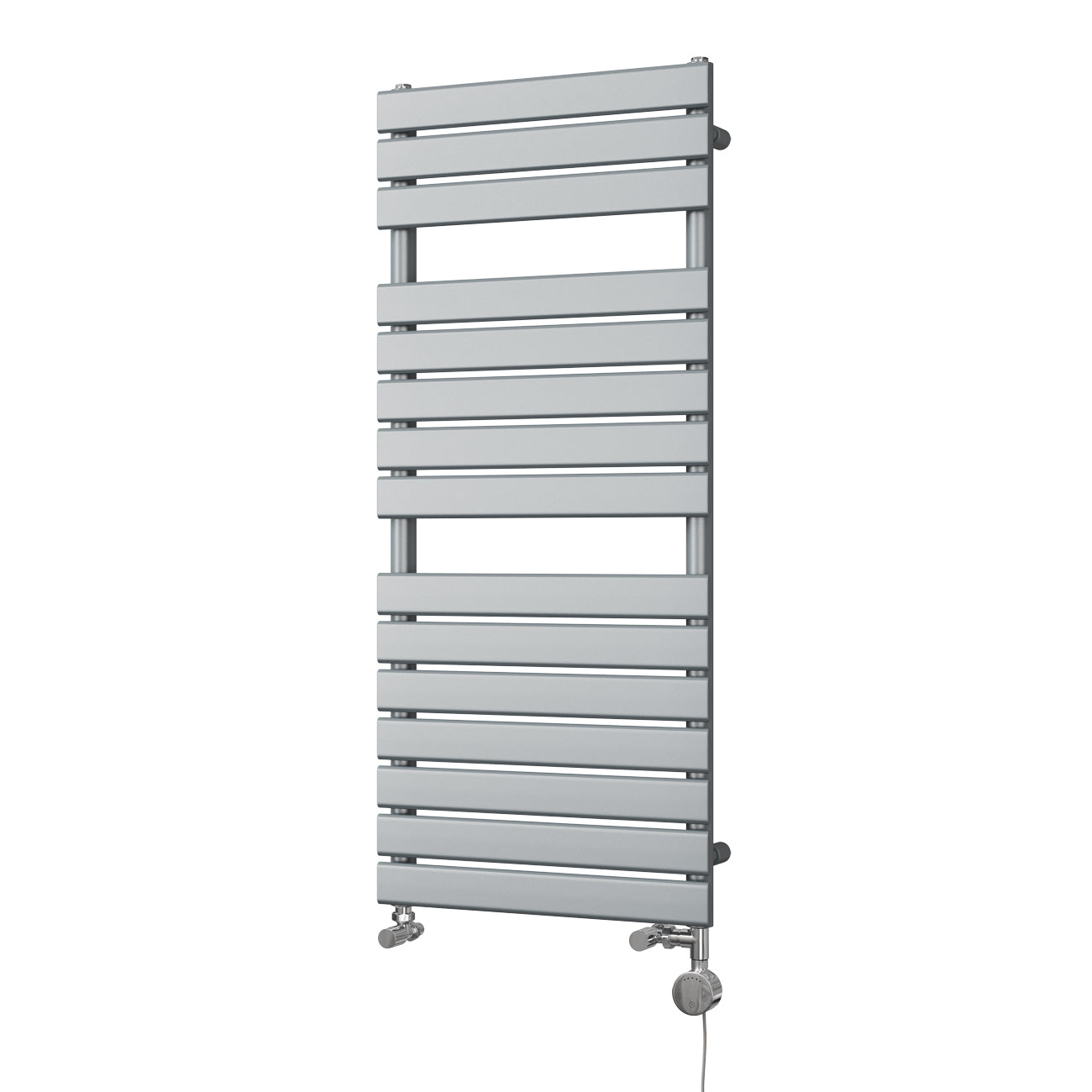 Typhoon - Silver Dual Fuel Towel Rail H1156mm x W500mm Thermostatic
