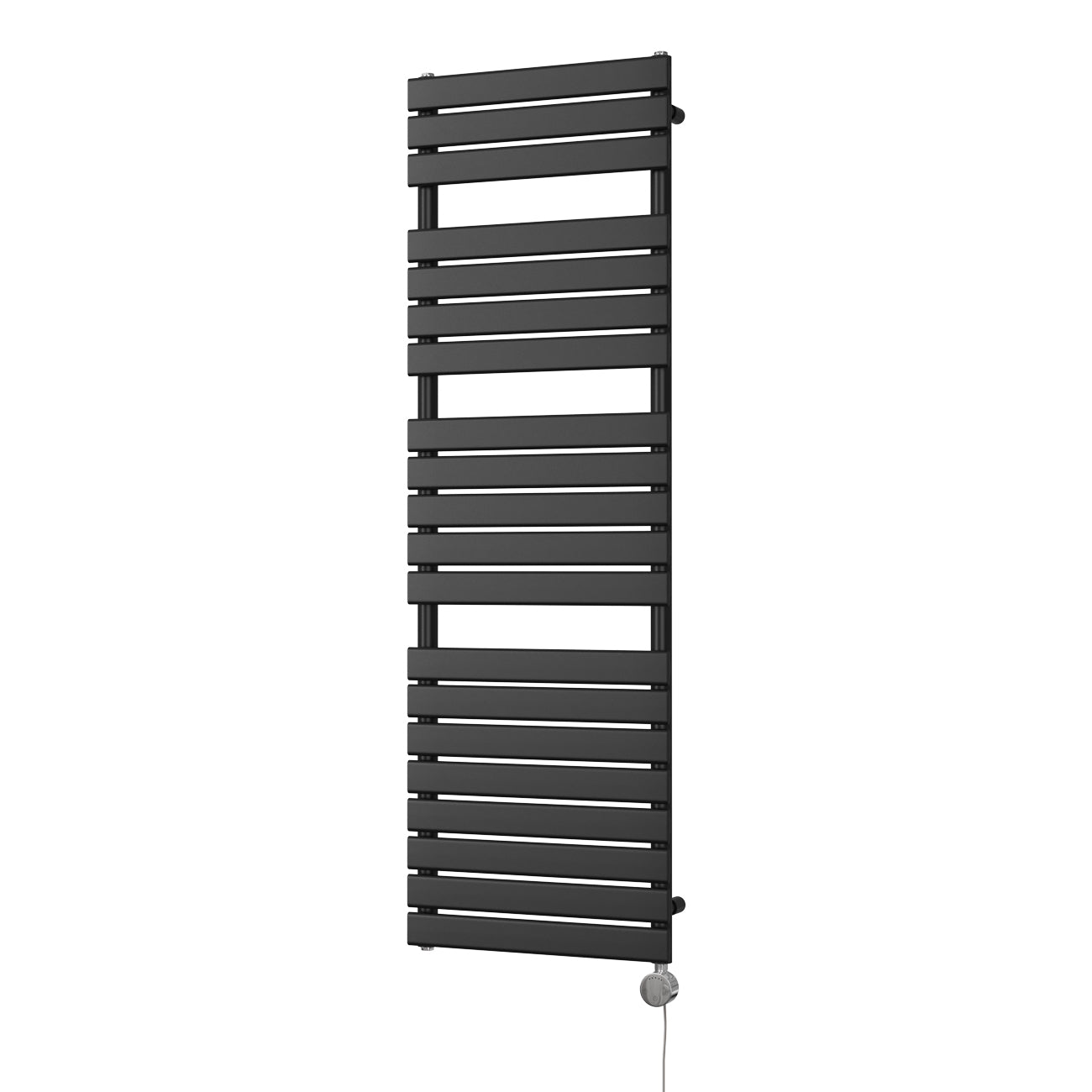 Typhoon - Black Electric Towel Rail H1564mm x W500mm 600w Thermostatic