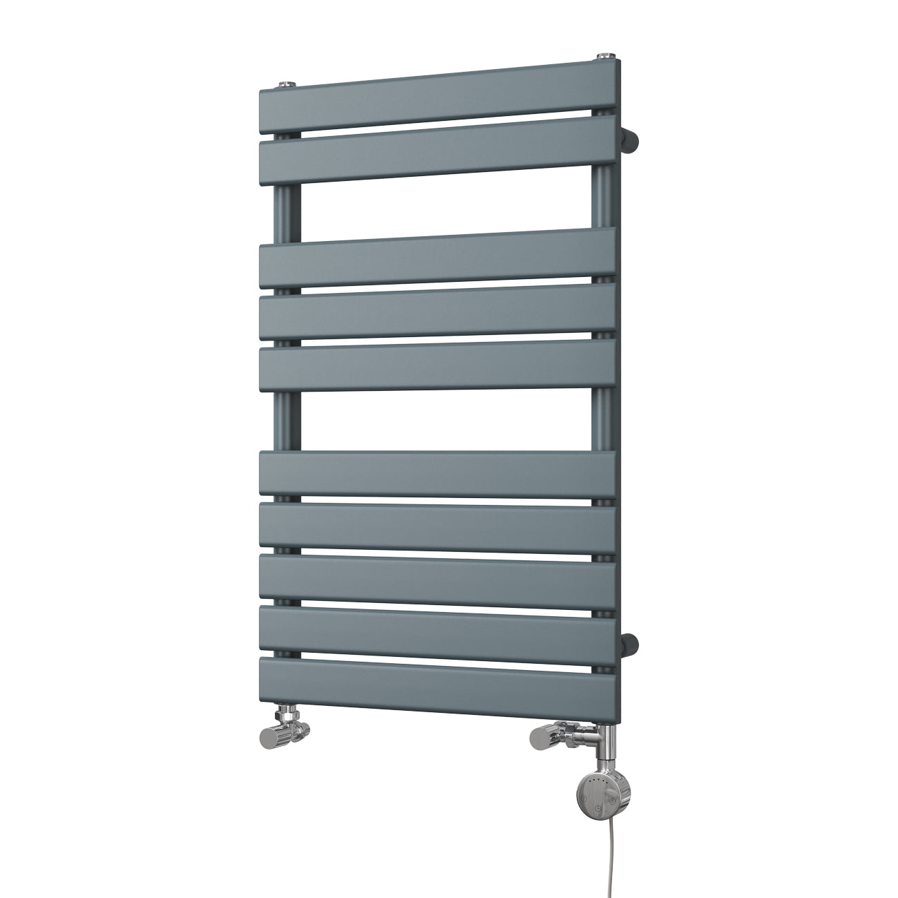 Typhoon - Anthracite Dual Fuel Towel Rail H816mm x W500mm Thermostatic