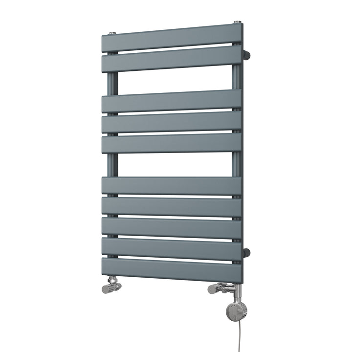 Typhoon - Anthracite Dual Fuel Towel Rail H816mm x W500mm Thermostatic