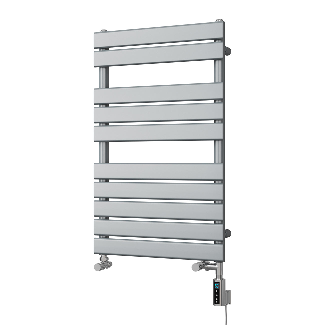 Typhoon - Silver Dual Fuel Towel Rail H816mm x W500mm Thermostatic WIFI