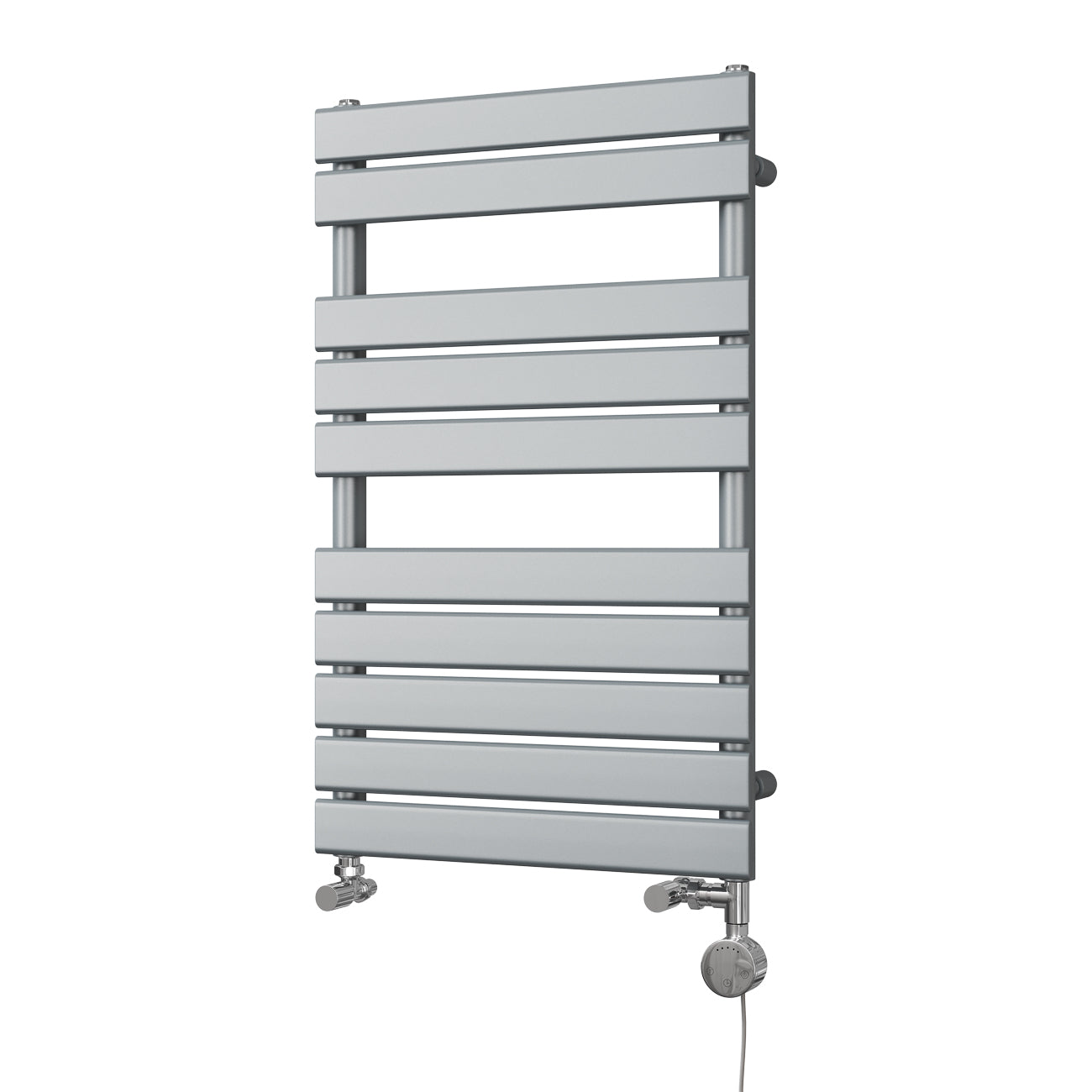 Typhoon - Silver Dual Fuel Towel Rail H816mm x W500mm Thermostatic