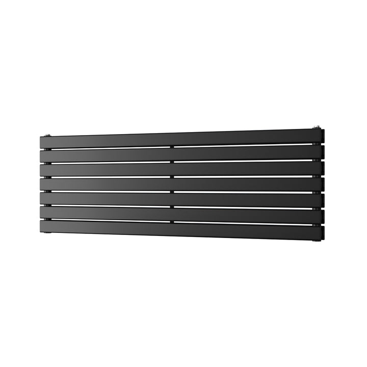 Typhoon Axis - Black Horizontal Radiator H476mm x W1400mm Double Panel