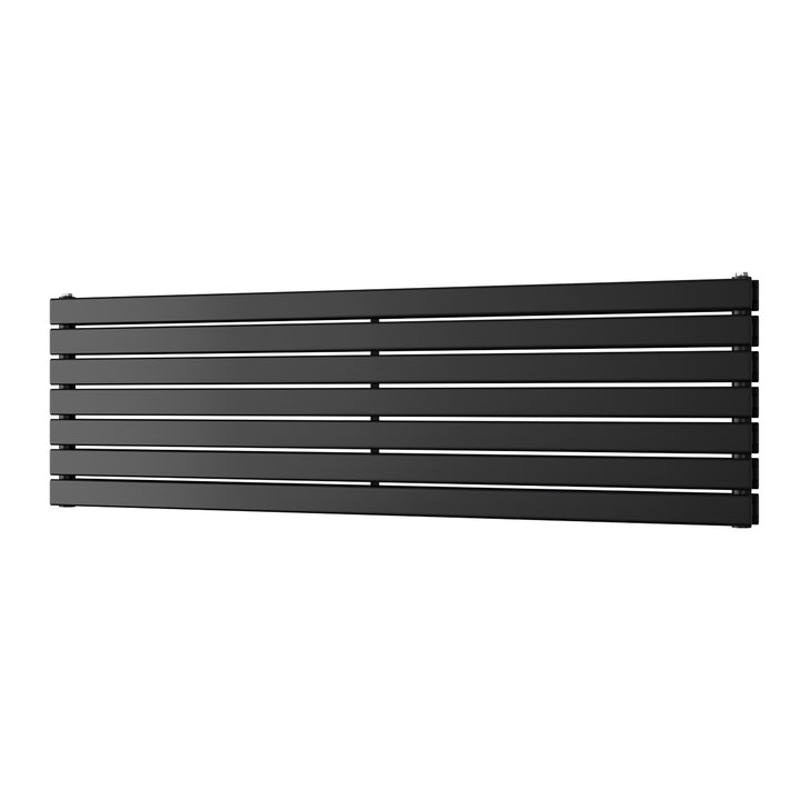 Typhoon Axis - Black Horizontal Radiator H476mm x W1600mm Double Panel