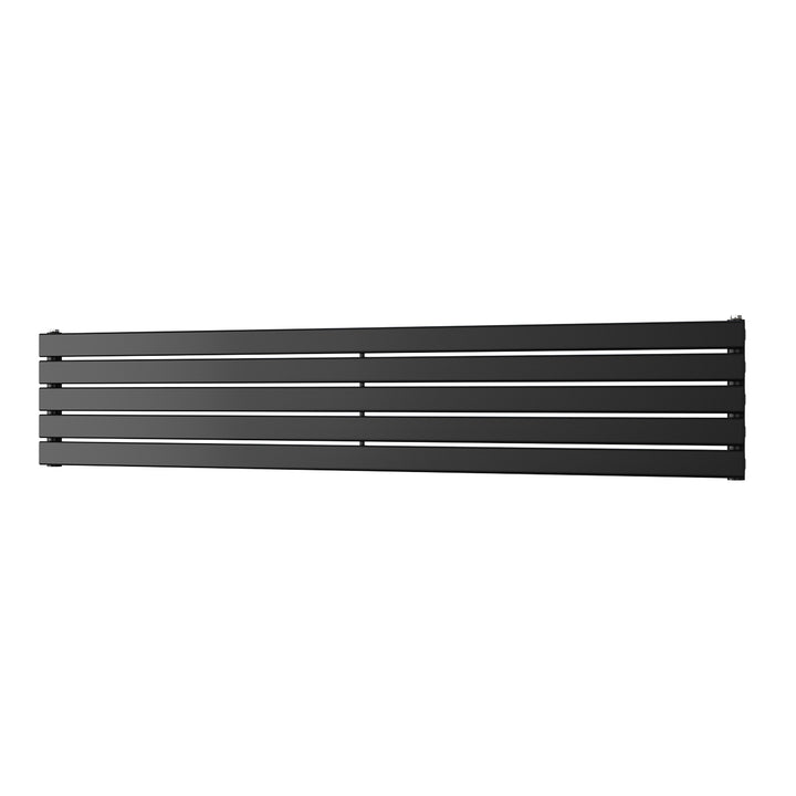 Typhoon Axis - Black Horizontal Radiator H340mm x W1800mm Single Panel