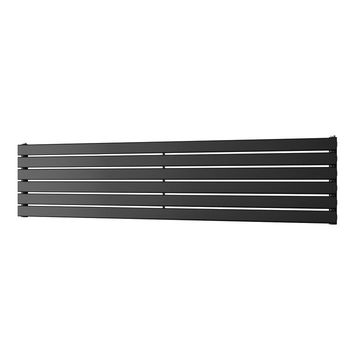 Typhoon Axis - Black Horizontal Radiator H408mm x W1800mm Single Panel