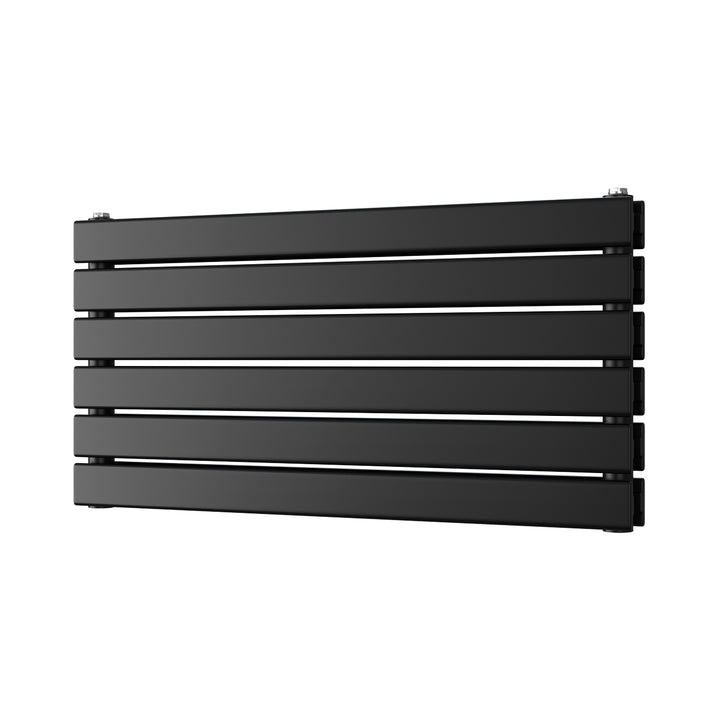 Typhoon Axis - Black Horizontal Radiator H408mm x W800mm Double Panel