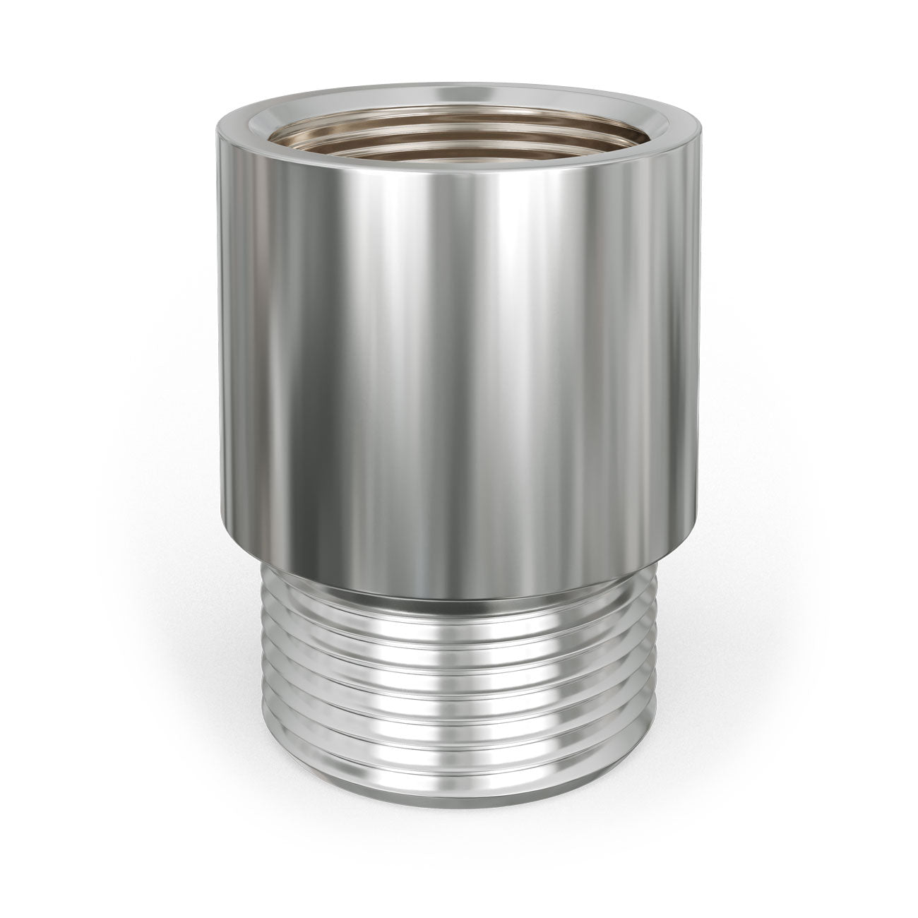 Radiator Valve Tail Extension 20mm 1/2" MxF - Chrome