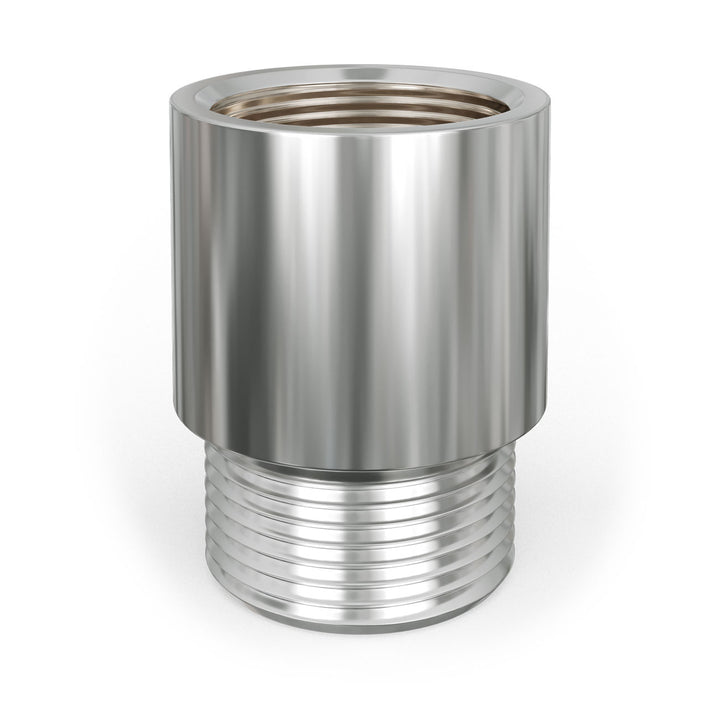 Radiator Valve Tail Extension 20mm 1/2" MxF - Chrome