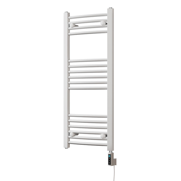 Zennor - White Electric Towel Rail H1000mm x W400mm Curved 300w Thermostatic WIFI