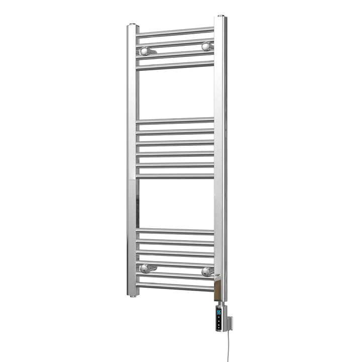 Zennor - Chrome Electric Towel Rail H1000mm x W400mm Straight 200w Thermostatic WIFI