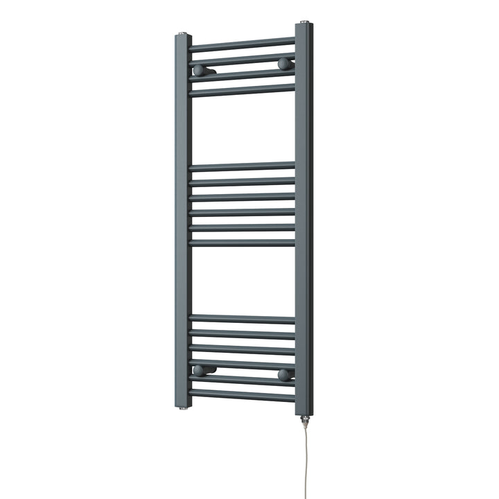 Zennor - Anthracite Electric Towel Rail H1000mm x W400mm Straight 300w Standard