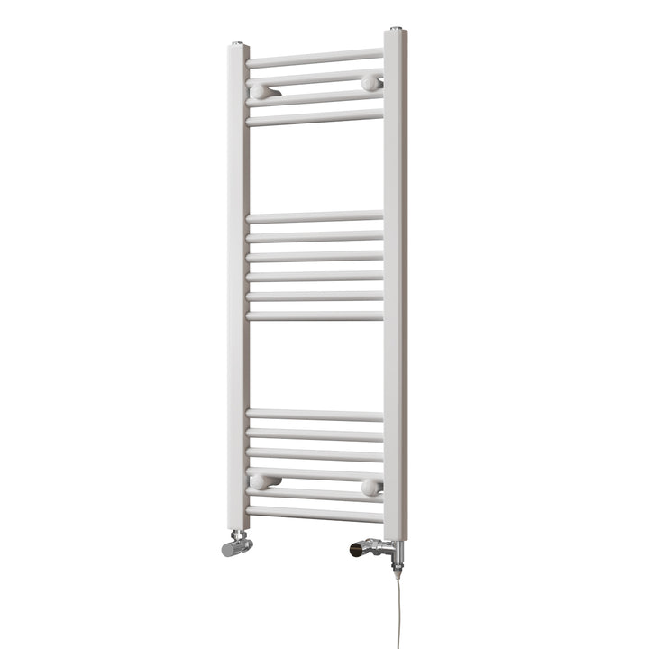 Zennor - White Dual Fuel Towel Rail H1000mm x W400mm Standard - Straight