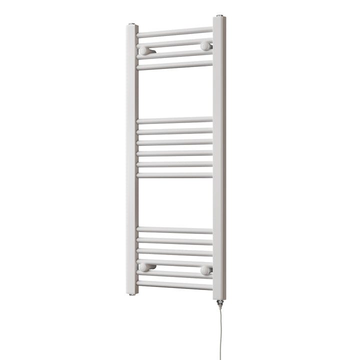 Zennor - White Electric Towel Rail H1000mm x W400mm Straight 300w Standard