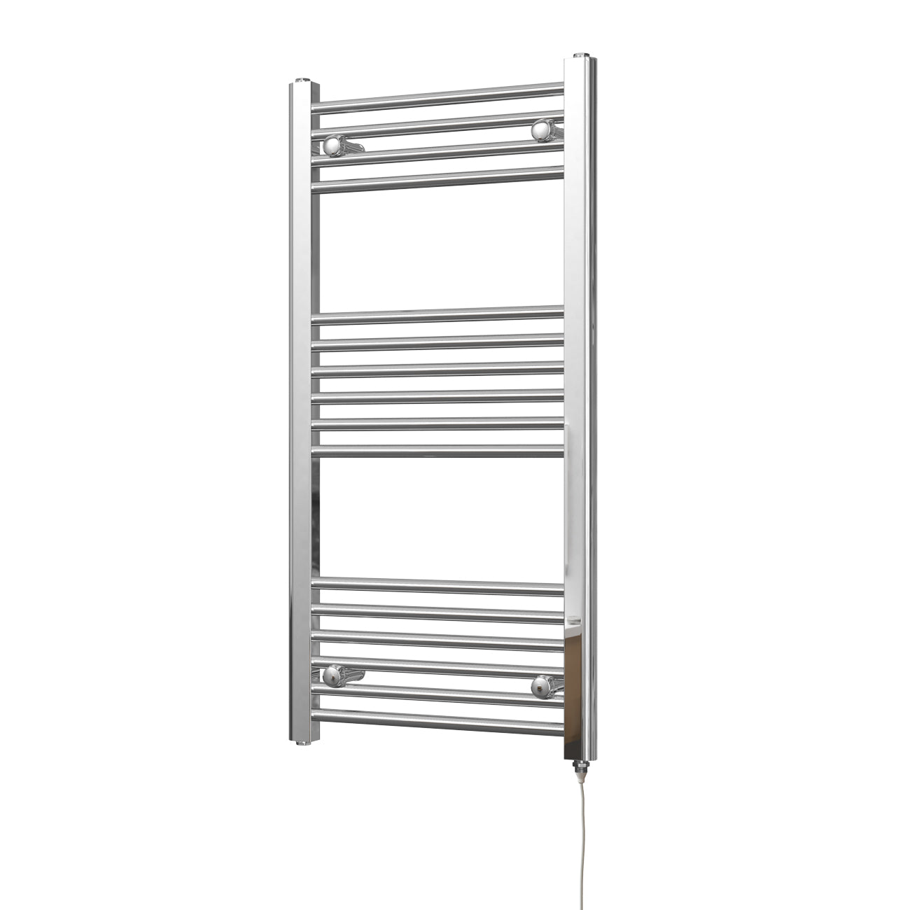 Zennor - Chrome Electric Towel Rail H1000mm x W500mm Straight 200w Standard