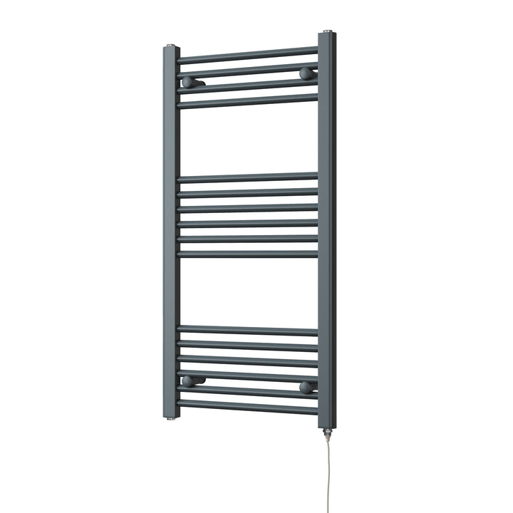 Zennor - Anthracite Electric Towel Rail H1000mm x W500mm Straight 300w Standard
