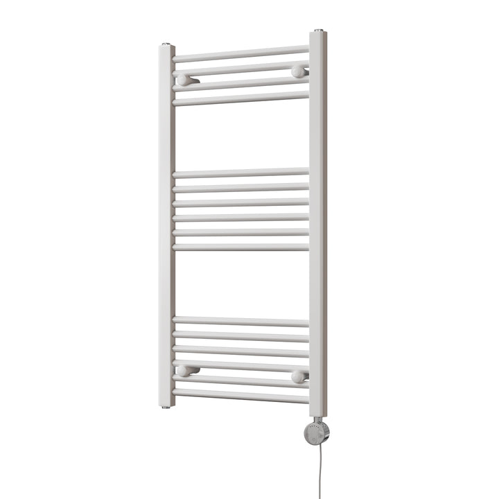 Zennor - White Electric Towel Rail H1000mm x W500mm Straight 400w Thermostatic