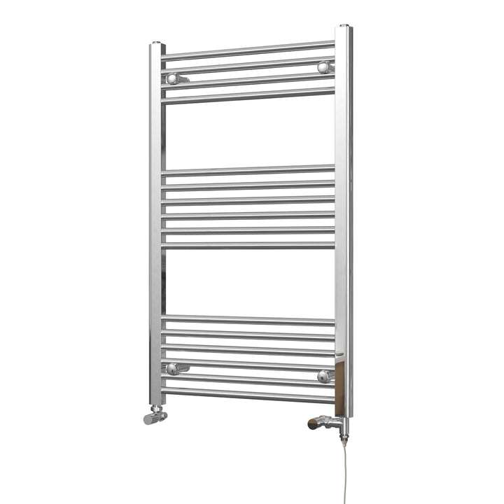 Zennor - Chrome Dual Fuel Towel Rail H1000mm x W600mm Standard - Straight