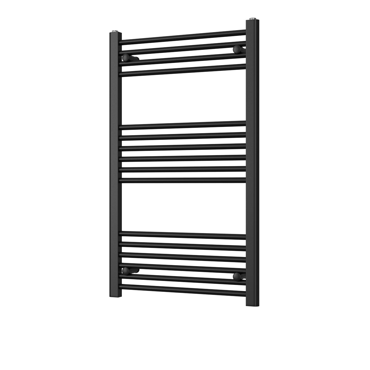 Zennor - Black Heated Towel Rail - H1000mm x W600mm - Straight