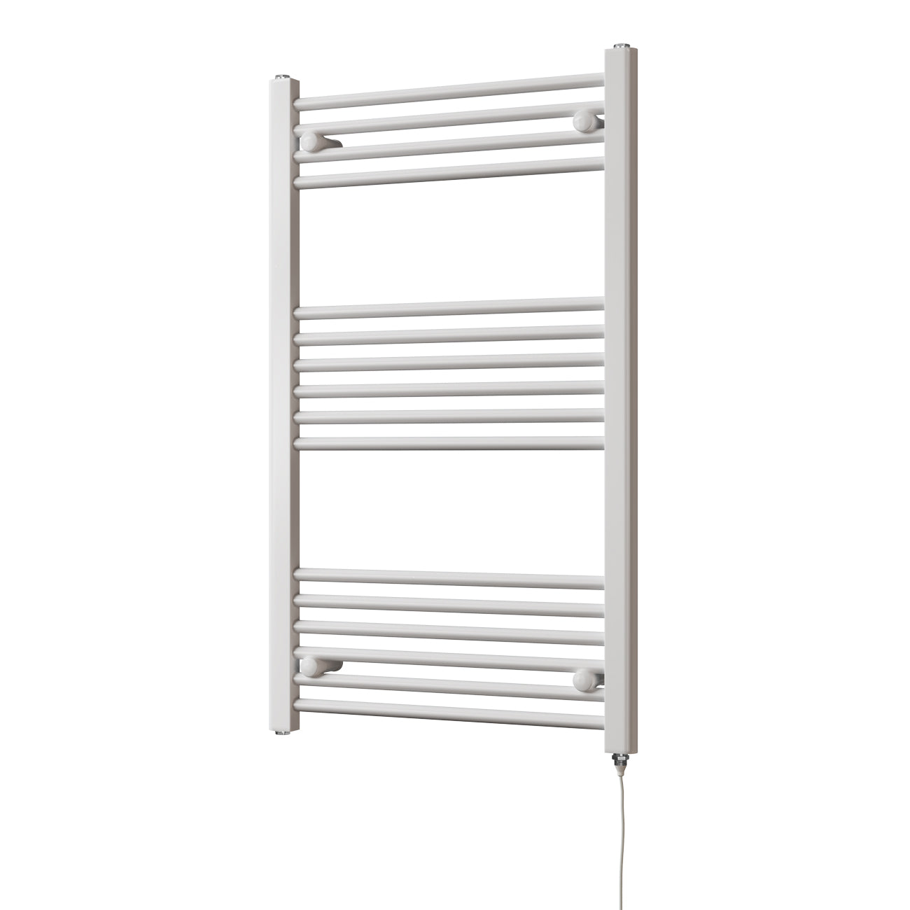 Zennor - White Electric Towel Rail H1000mm x W600mm Straight 500w Standard