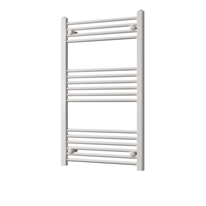 Zennor - White Heated Towel Rail - H1000mm x W600mm - Straight
