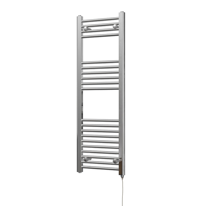 Zennor - Chrome Electric Towel Rail H1200mm x W400mm Straight 200w Standard
