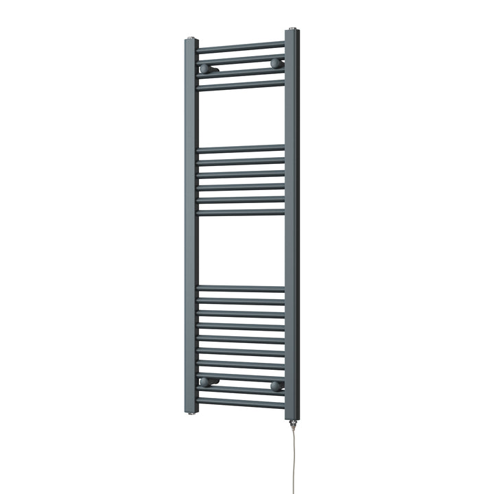 Zennor - Anthracite Electric Towel Rail H1200mm x W400mm Straight 400w Standard