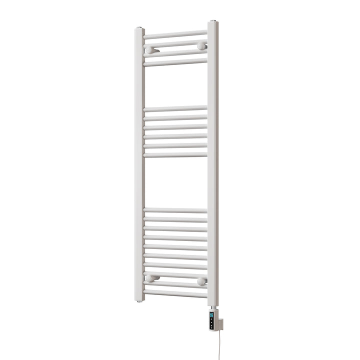 Zennor - White Electric Towel Rail H1200mm x W400mm Straight 400w Thermostatic WIFI