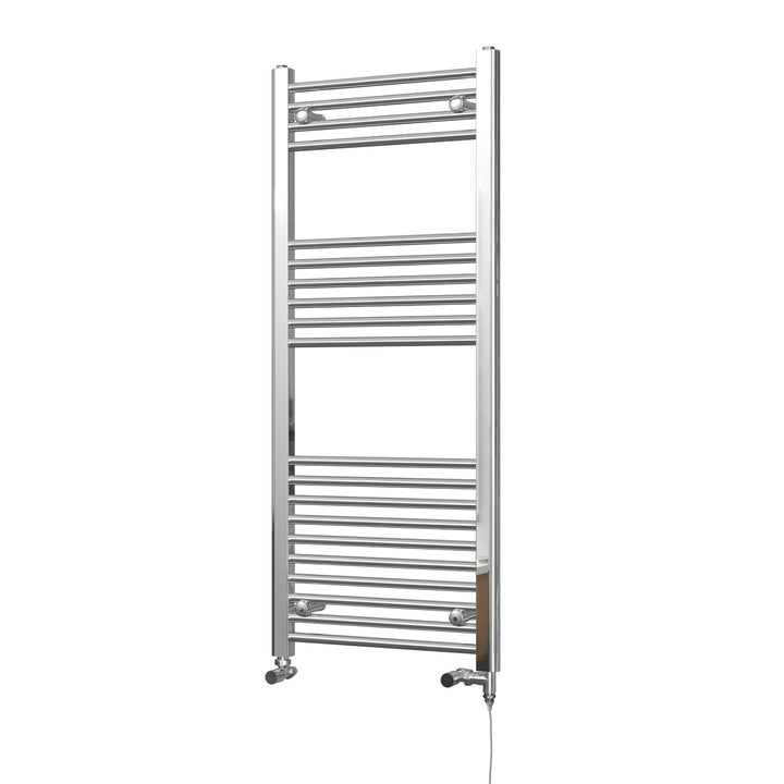 Zennor - Chrome Dual Fuel Towel Rail H1200mm x W500mm Standard - Straight