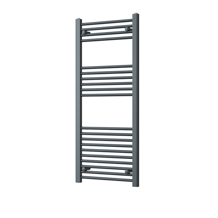 Zennor - Anthracite Heated Towel Rail - H1200mm x W500mm - Straight