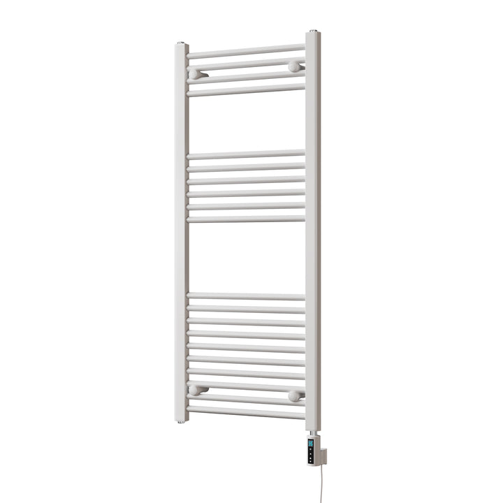 Zennor - White Electric Towel Rail H1200mm x W500mm Straight 500w Thermostatic WIFI