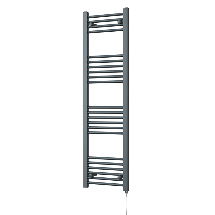 Zennor - Anthracite Electric Towel Rail H1400mm x W400mm Straight 400w Standard