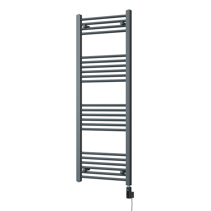 Zennor - Anthracite Electric Towel Rail H1400mm x W500mm Straight 500w Thermostatic WIFI