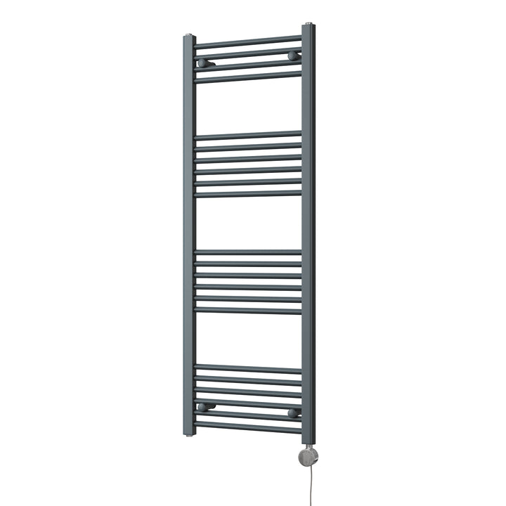 Zennor - Anthracite Electric Towel Rail H1400mm x W500mm Straight 500w Thermostatic
