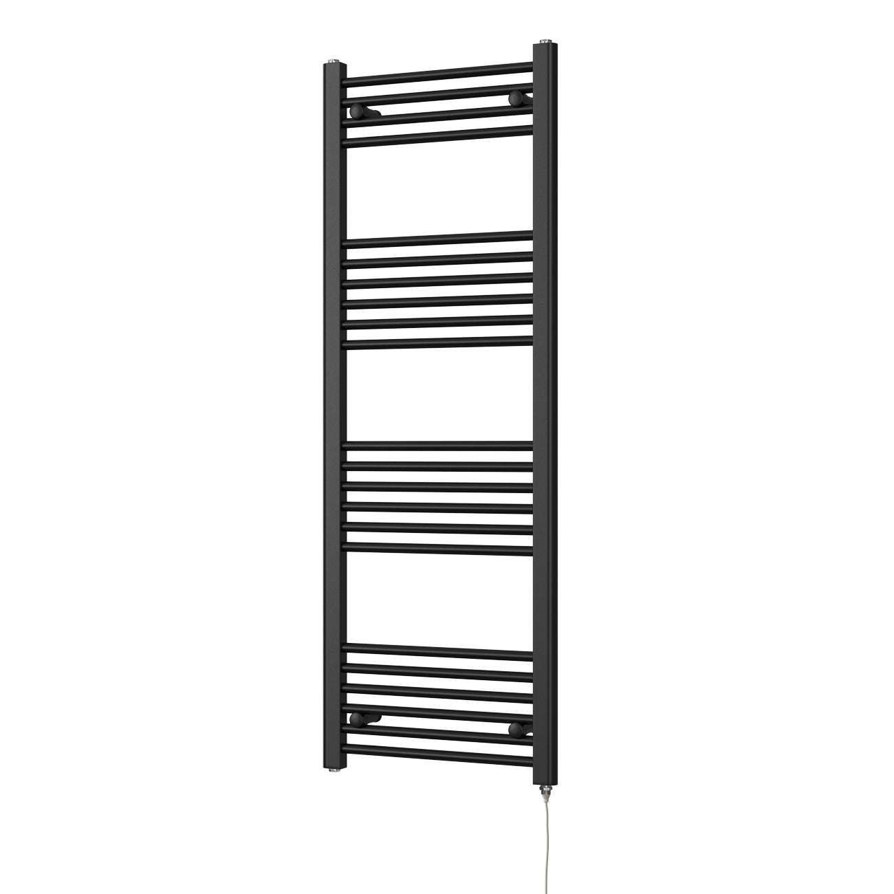 Zennor - Black Electric Towel Rail H1400mm x W500mm Straight 500w Standard