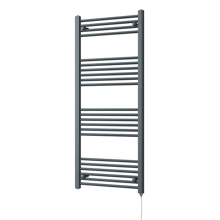 Zennor - Anthracite Electric Towel Rail H1400mm x W600mm Straight 600w Standard