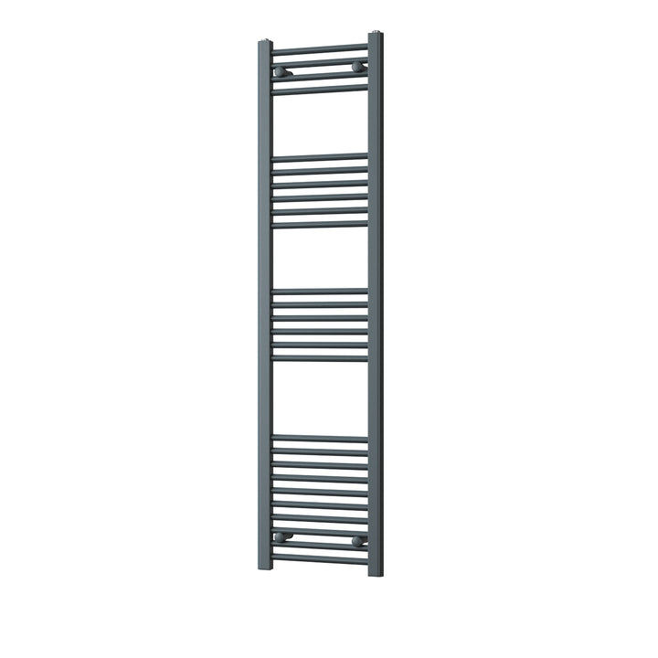 Zennor - Anthracite Heated Towel Rail - H1600mm x W400mm - Straight