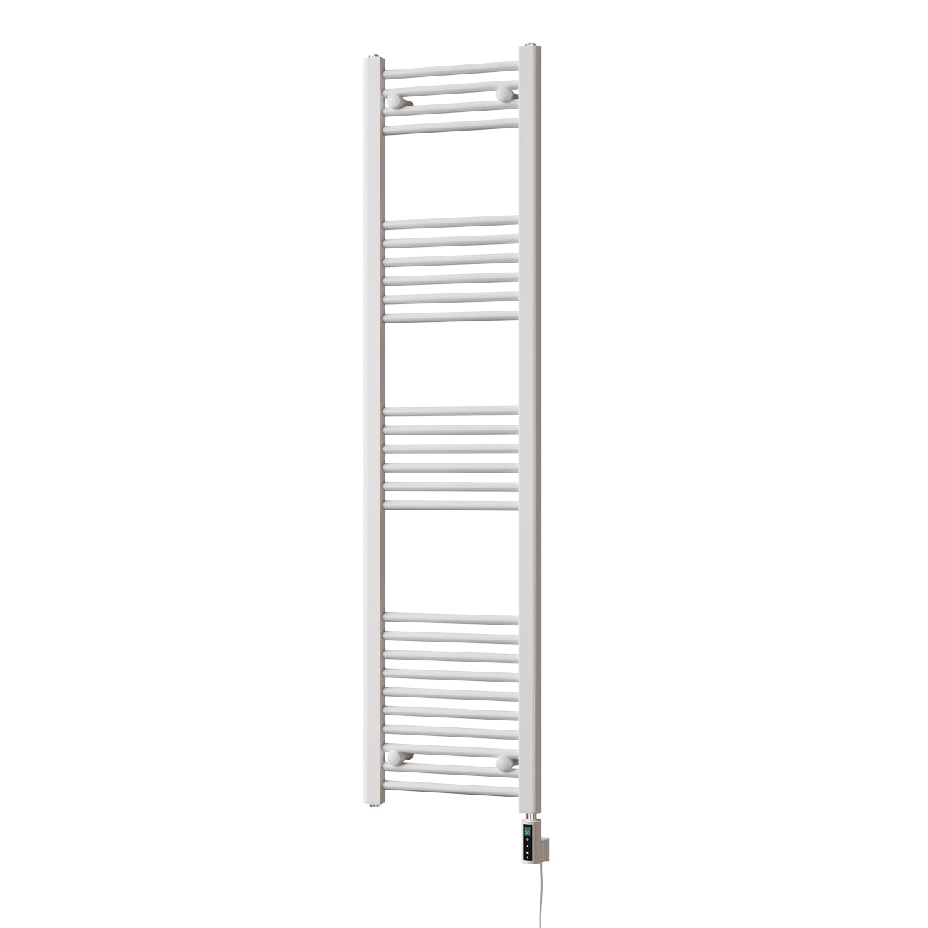 Zennor - White Electric Towel Rail H1600mm x W400mm Straight 600w Thermostatic WIFI